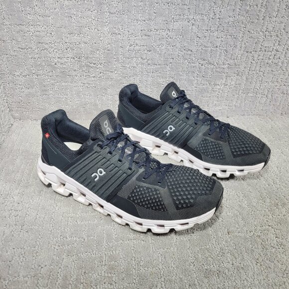 On Running Cloudswift 41.99585 Mens Size US 11.5 Black Rock White Sneaker Shoes - Picture 8 of 13